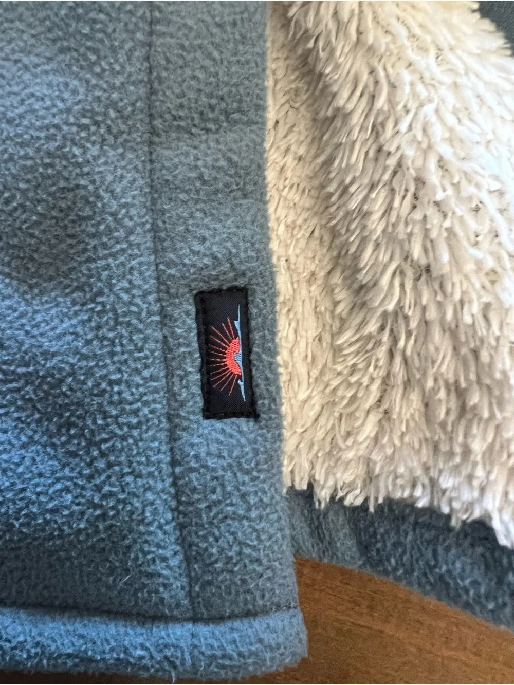 Faherty High Pile Fleece Lined Shirt Jacket In Koi Blue L